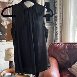 Notations Black Sleeveless Blouse